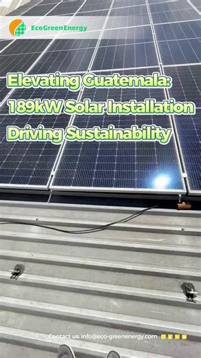 189 kW Solar Project in Guatemala – Powered by EGE & Sadeesa! 🌞 Check out how our partnership with Sadeesa is powering a greenerfuture in Guatemala City. With 342 Atlas 550W panels, this projectis a game-changer for sustainable energy in the region! 🔗Visit our website for more details: eco-greenenergy.com 📧info@eco-greenenergy.com Follow us for more updates on our global solar projects and see howwe're making a positive impact on the environment. Don't miss thefull story on our website! . . .