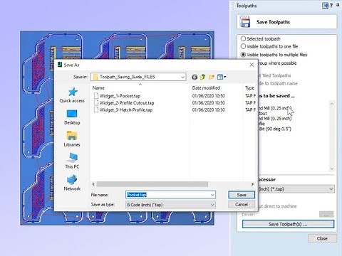Toolpath Saving Guide | Vectric V11 Tutorials