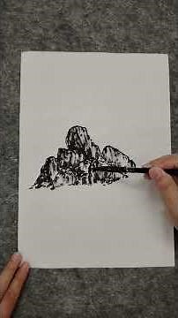 How to Paint Rocks in Watercolor & Xuan Paper Art by DescArtHouse