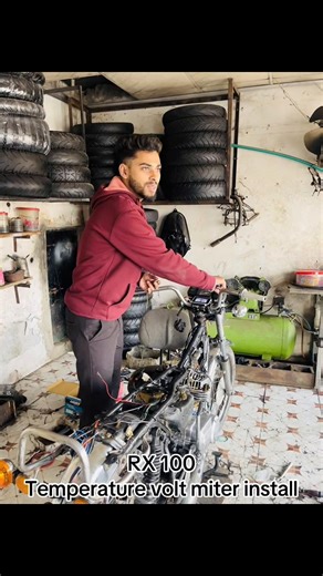 Installing a Temperature Volt Meter on RX 100