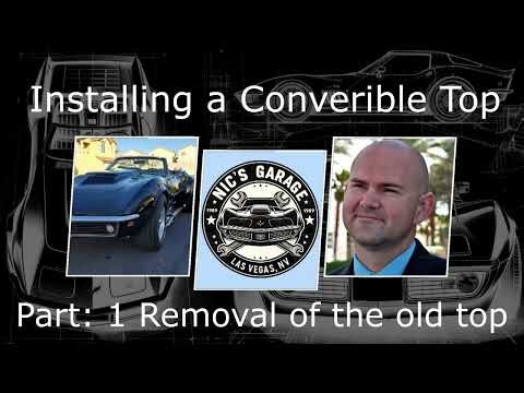 1969 Corvette Convertible Top Removal. Step by Step.