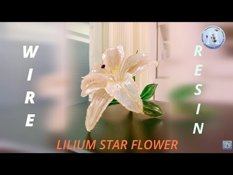 DIY [Wire Flower/Resin Art / Dip Resin] How To Make Lilium Flower #resinart#fyp #minecraft #diy