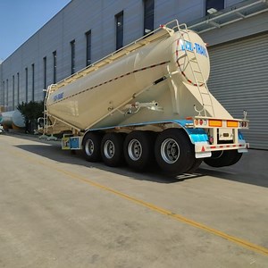[Hot Item] 3 Axle 42 Square V Shape Pneumatic Tanker Powder Tanker Silo Cement Bulk Tanker Semi Trailers for Sale