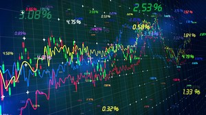 Fintech Stock Price Trend Charts Stock Motion Graphics SBV-349033457 - Storyblocks