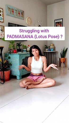 Shynee Narang | YOGA & Wellness on Instagram: "(For Online YOGA CLASSES, click the link in bio) Padmasana (lotus pose) is a sitting asana in which we sit cross-legged. But a lot of us find this pose difficult.. So, here is a quick warm up video that would go a very long way... Let me know in the comments below which other pose you are facing a difficulty with ☺️ . WORD OF CAUTION - Some bodies have different construct (it's just anatomy) & no matter how hard we practice, some poses will always b