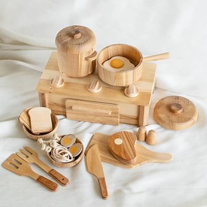Montessori Wooden Kitchen Set: Pretend Play Cooking Toys for Toddlers - Etsy