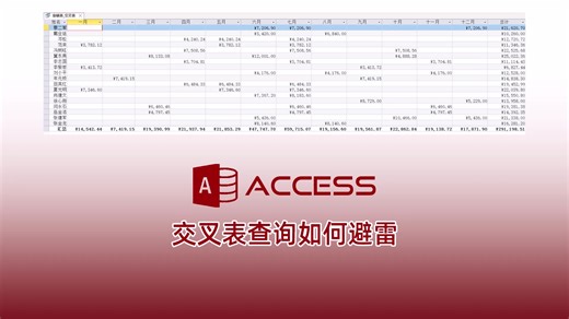 ACCESS交叉表查询如何避雷