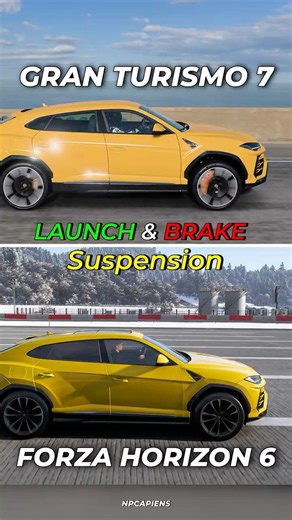 GT7 vs Forza Horizon 6: Real Suspension Test!