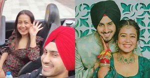 Neha Kakkar, Rohanpreet Singh strike a pose in a luxury car as they enjoy their romantic getaway in Dubai