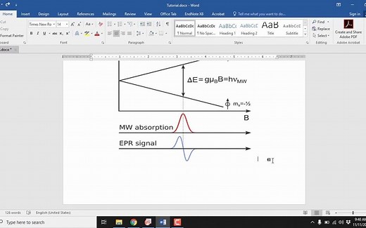 Electron paramagnetic resonance (EPR) working principle and data analysis (Calcu