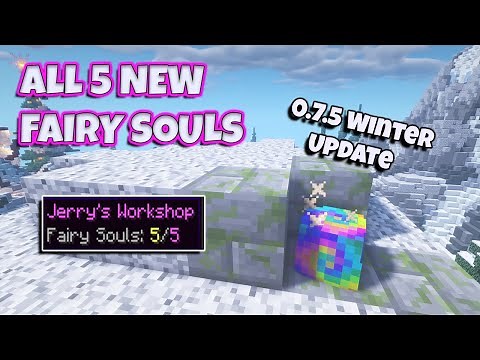 All 5 New Fairy Souls In Jerry's Workshop (Hypixel Skyblock)