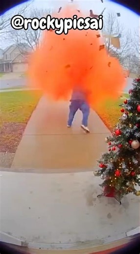 Porch Pirate gets Instant surprise 🚨(Calls the cops--gets karma)