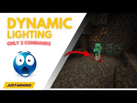 [{ DYNAMIC LIGHTING }] - Minecraft Bedrock Command Tutorial -