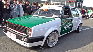 Tuner Cars Leaving Car Show