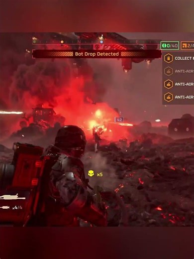 Jin-Roh Wolf Brigade takes on Helldivers 2 #helldivers2 #youtubeshorts