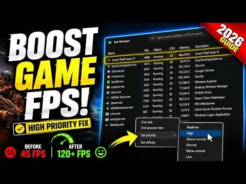 How to Permanently Set Any Game to High Priority Using Regedit (Windows 11/10) | 2026 Guide