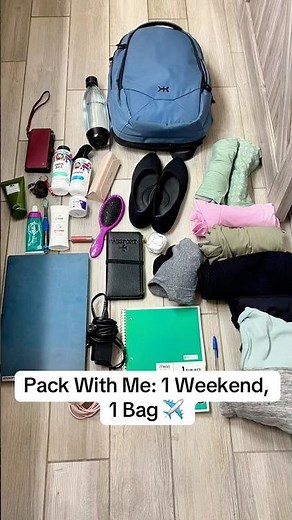 I Packed 31 Items in ONE Backpack 😭🔥 | One-Bag Travel Hack