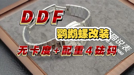 ddf鹦鹉螺雪山白5711，定制无卡度 配重4砝码，升级夹板刻字，丹东330机芯（测评）