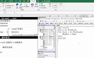 ExcelVba入门教程，for each循环语句，循环对象集合 学浪 - 抖音