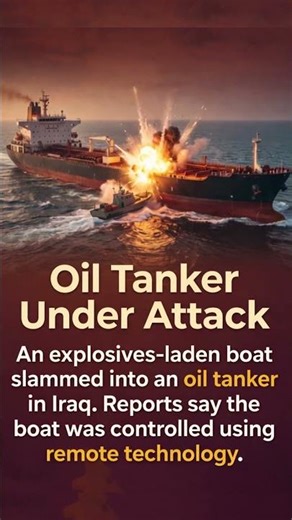 Oil Tanker Under Attack in Iraq | Explosive Boat Strike Explained