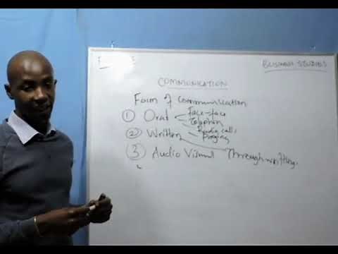 Form Two Business Studies-( Communication 2)