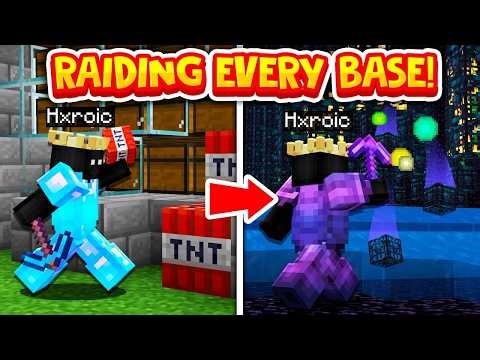 Raiding Villages & Bases in Minecraft 🔴 Minecraft Live