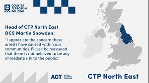 28 reactions | Counter Terrorism Policing North East has been granted a warrant of further detention to continue questioning four people arrested on May 1 in Keighley. The Head of CTPNE has urged the public not to be alarmed and to go about their business as normal. Read more: https://www.counterterrorism.police.uk/counter-terrorism-policing-north-east-arrest-five-for-terrorism-offences/ | Counter Terrorism Policing | Facebook