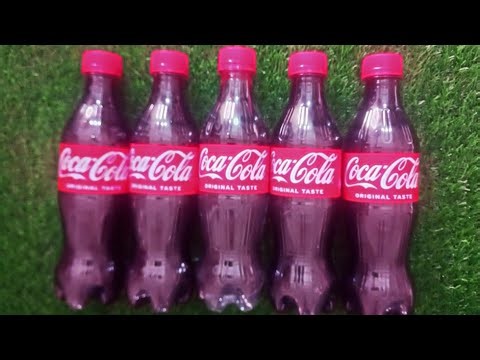 Coca-Cola Bottle Filled with Kinder Surprise & Candy ASMR 😍🥤