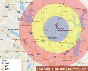 Delivery - Dallas Stone Yard and Landscape Supply - Outdoor Warehouse Supply