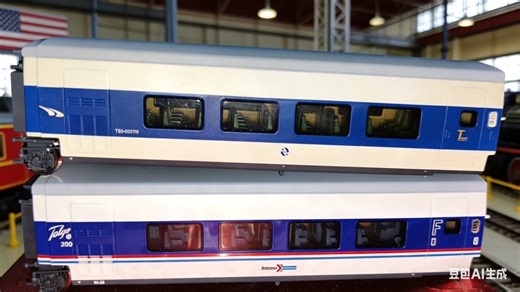 【北美talgo VS 欧洲talgo】简单比对展示ho比例Amtrak版talgo客车和欧洲版talgo客车模型～electrotren出品～轨道交通火车迷～