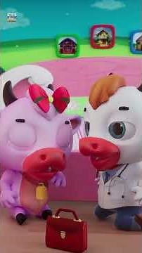Five Little Cows Song for Kids #shorts #farmees #fivelittlecows #song #forkids