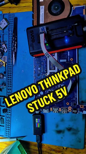 LENOVO THINKPAD STUCK 5V . iFixio - Service Laptop & Macbook Microsoldering All Devices Kediri - East Java #macbookrepair #laptoprepair #servicemacbook #kediri24jam #servicelaptop Menerima Service Dari Luar Kota , Cukup Kirim Via JNT / JNE . Terima kasih !