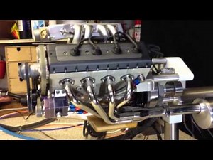 Model Enthusiast Makes His Own Functioning 1/4 Scale V8 Engine with Electronic Fuel Injection