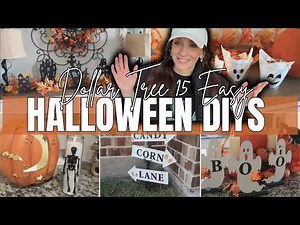 👻 HIGH-END Halloween Decor Using DOLLAR TREE?! | 15 Easy DIYs