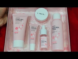 JAPAN SAKURA SKIN CARE COMBO SET REVIEW