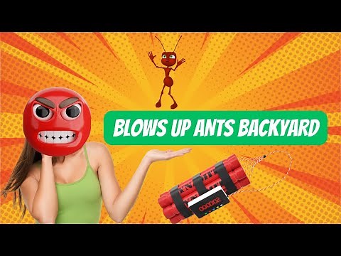 Man Blows Up Backyard trying to Kill Ants.