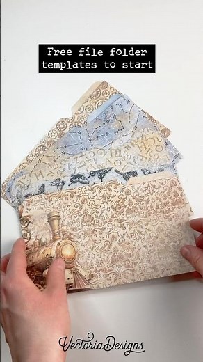 How to make sturdy reusable templates (with free file folder templates)