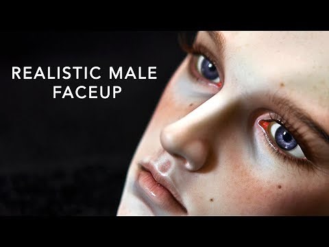 Painting a Realistic Male Faceup - 5th Motif Venitu - Timelapse