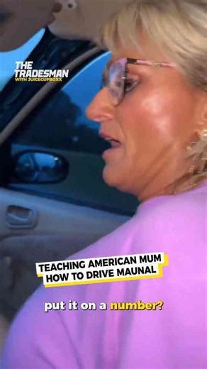 Teaching mom to drive is a difficult task