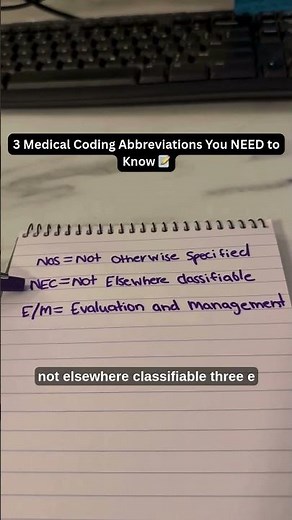 The 3 Medical Coding Abbreviations You Can't Afford to Miss 📝 #medicalcodingstudent #cpc