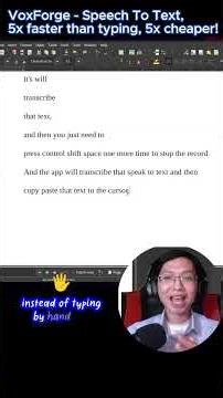 VoxForge app - Recording demo - Transcribing text in just 3 secs