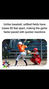 Softball moves faster, literally! 漏 Unlike baseball, softball...