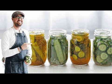 Homemade Dill Pickles and Bread and Butter Pickles