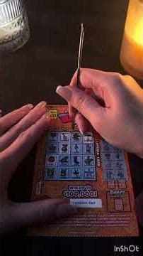 No Talking #asmr Scratch Off Ticket $5 | Candlelight Binaural | Scratch Card Loteria Extra 4.22.26