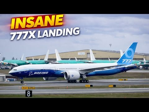 INSANE Boeing 777X Landing at Paine Field (Seattle) 🇺🇸