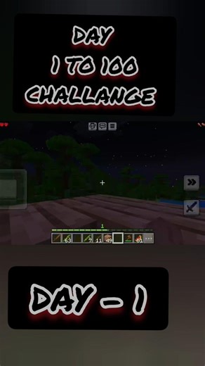1to 100 day minecraft server challenge #challenge #impossible