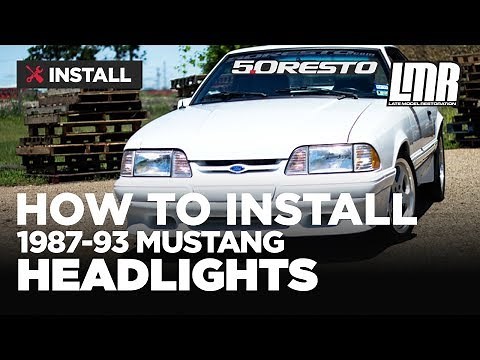 Fox Body Mustang Headlight Installation (Fox Body 1987-1993)