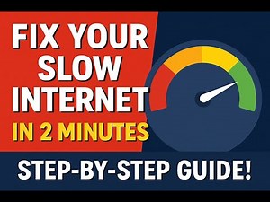 Fix Your Slow Internet in 2 Minutes – Step-by-Step Guide!