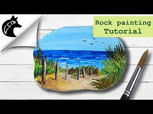 Rock Painting Tutorial For Beginners Beach