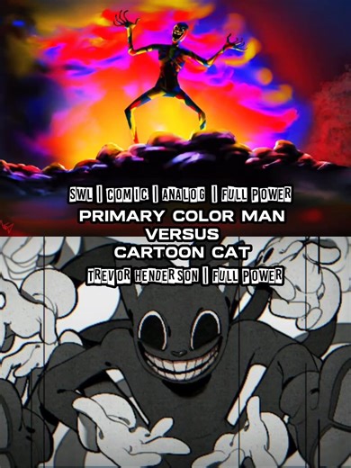 Primary Color Man VS Cartoon Cat #fyp#trevorhenderson#debate#viral#xh